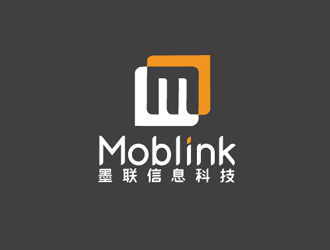 秦曉東的Moblink  上海墨聯(lián)信息科技有限公司logo設(shè)計