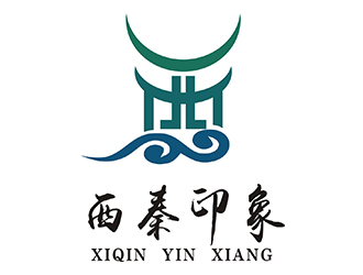 鄭錦尚的西秦印象小吃店鋪logologo設計