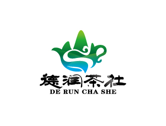 周金進的德潤茶社茶館logo設(shè)計