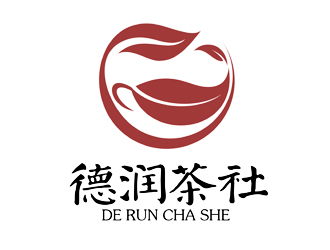 譚家強的德潤茶社茶館logo設(shè)計