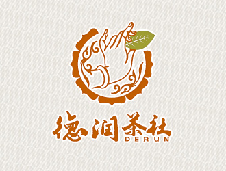 文大為的德潤(rùn)茶社茶館logo設(shè)計(jì)