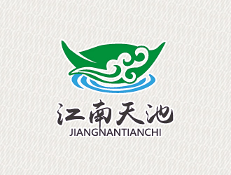 文大為的天池茶場茶館logo設(shè)計