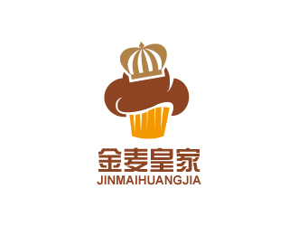 于蓁的金麥皇家面包店logo設(shè)計(jì)