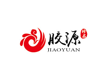 李賀的膠源珍品甜品品牌logologo設(shè)計