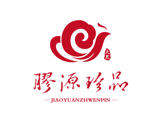 孫金澤的膠源珍品甜品品牌logologo設(shè)計