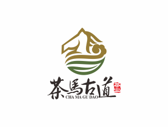 何嘉健的茶馬古道茶業(yè)茶館logo設(shè)計