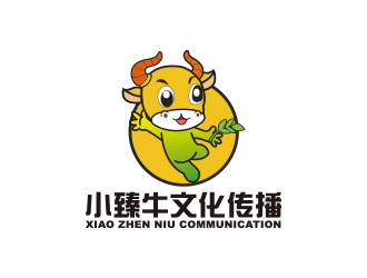 黃安悅的小臻牛兒童教育培訓(xùn)吉祥物設(shè)計(jì)logo設(shè)計(jì)