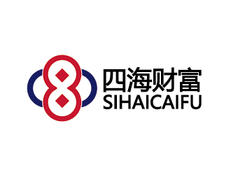 色攝覺的四海財富logo設(shè)計