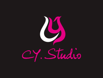 何嘉健的CY.Studio 永生花店logo設(shè)計