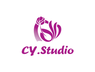 姚烏云的CY.Studio 永生花店logo設(shè)計