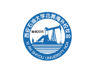 秦曉東的西安石油大學海外校友會徽章logo設計