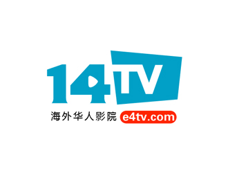 秦曉東的14TV 海外華人影院logo設(shè)計