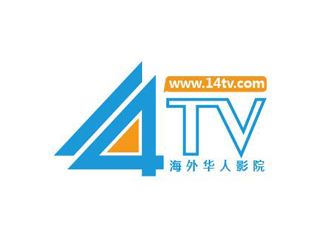 鄒小考的14TV 海外華人影院logo設(shè)計