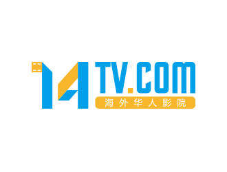 孫金澤的14TV 海外華人影院logo設(shè)計