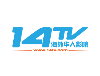 陸達(dá)活的14TV 海外華人影院logo設(shè)計