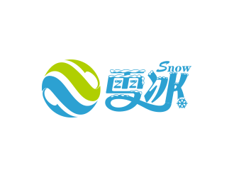 黃安悅的Snow雪冰logo設計