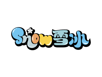 蔡少鈴的Snow雪冰logo設(shè)計(jì)