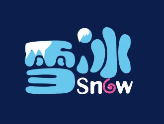 李想的Snow雪冰logo設(shè)計(jì)