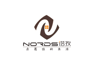 周國強的nords/諾孜  宣傳語：點亮你的生活logo設計