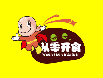 黃安悅的從零開食【卡通人物設(shè)計】logo設(shè)計