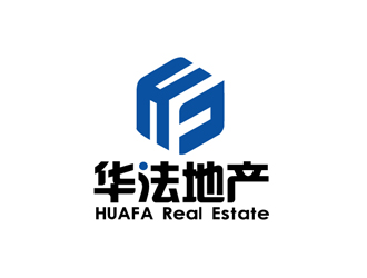 秦曉東的華法地產(chǎn) HUAFA Real Estate   法國(guó)投資，置業(yè)，安家一站式服務(wù)平臺(tái)logo設(shè)計(jì)