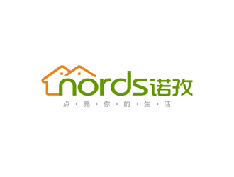 鄭國麟的nords/諾孜  宣傳語：點(diǎn)亮你的生活logo設(shè)計(jì)