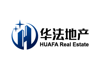 曉熹的華法地產(chǎn) HUAFA Real Estate   法國投資，置業(yè)，安家一站式服務(wù)平臺(tái)logo設(shè)計(jì)