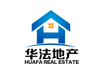 余亮亮的華法地產(chǎn) HUAFA Real Estate   法國投資，置業(yè)，安家一站式服務(wù)平臺(tái)logo設(shè)計(jì)