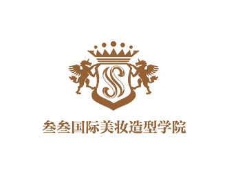 鐘炬的叁叁國際美妝造型學(xué)院logo設(shè)計(jì)