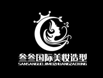 余亮亮的叁叁國際美妝造型學(xué)院logo設(shè)計(jì)