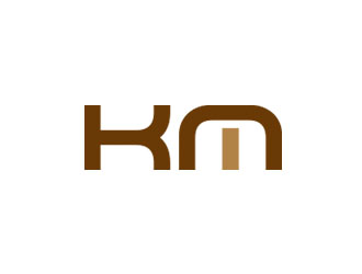 鐘炬的KM服飾皮具logo設計