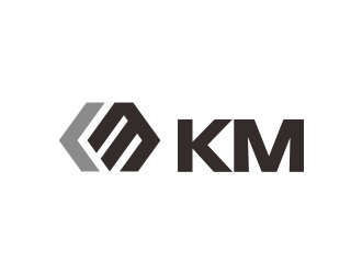 何嘉健的KM服飾皮具logo設計