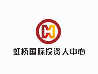 梁俊的虹橋國(guó)際投資人中心logo設(shè)計(jì)