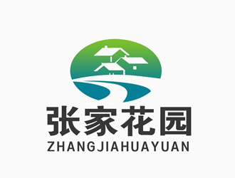 張青革的張家花園旅游民宿酒店標志logo設計