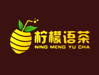 譚家強的奶茶店logo（檸檬語茶）logo設計