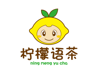 孫金澤的奶茶店logo（檸檬語茶）logo設計