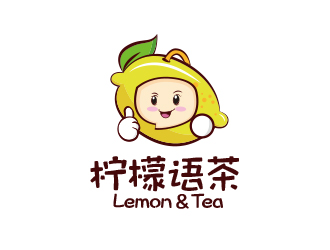 勇炎的奶茶店logo（檸檬語茶）logo設計