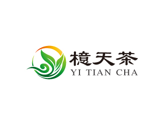 林穎穎的檍天茶茶館商標logo設計