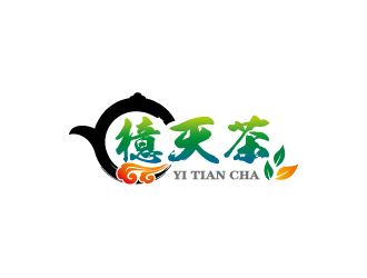 周金進的檍天茶茶館商標logo設(shè)計