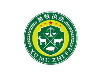 向正軍的執(zhí)法logo徽章logo設(shè)計