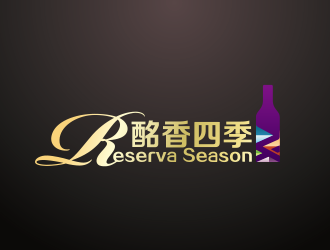 黃安悅的進口紅酒代理商logo - 酩香四季logo設計