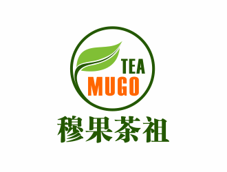 林萬里的奶茶連鎖標(biāo)志-穆果茶祖logo設(shè)計(jì)