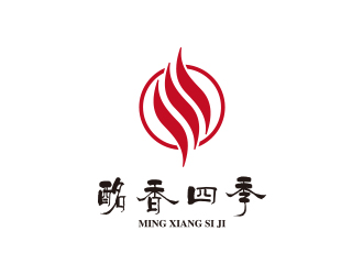 孫金澤的進口紅酒代理商logo - 酩香四季logo設計