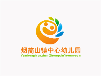 梁俊的磐石市煙筒山鎮(zhèn)中心幼兒園logo設計