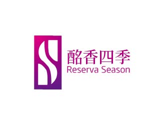 楊洪祥的進口紅酒代理商logo - 酩香四季logo設(shè)計