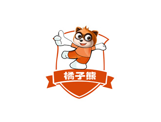 朱兵的橘子熊食品卡通logo設計logo設計