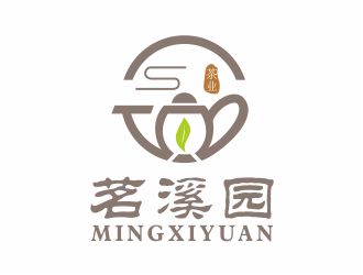 吳志超的茗溪園茶葉店logo設(shè)計