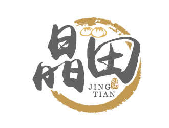 彭波的晶田粵菜餐廳標(biāo)志logo設(shè)計(jì)