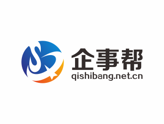 何嘉健的企事幫（qi shi bang）qishibang.net.cnlogo設(shè)計