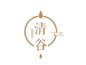 陳兆松的清谷芝麻粉印章字體logo設計